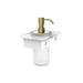 Vado Muse Soap Dispenser With White Glass Shelf - 150mm