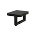Vado Muse Toilet Roll Holder With Black Glass Insert - Matt