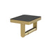 Vado Muse Toilet Roll Holder With Black Glass Insert