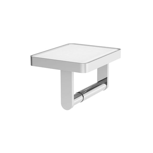 Vado Muse Toilet Roll Holder With White Glass Insert