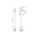 Vado Notion Freestanding Bath Shower Mixer Tap With Shower