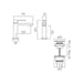 Vado Notion Slimline Mono Basin Mixer Tap With Universal