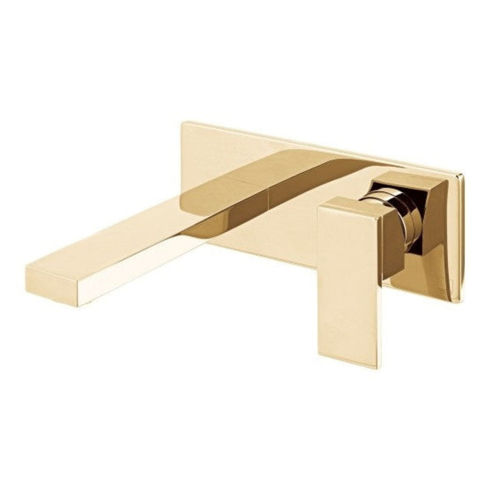 Vado Notion Wall Mounted Basin Mixer Tap - Bright Gold