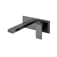 Vado Notion Wall Mounted Basin Mixer Tap - Brushed Black