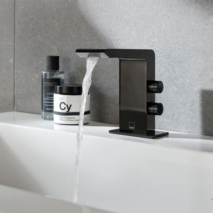 Vado Omika Noir Deck Mounted Mono Basin Mixer Tap