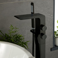 Vado Omika Noir Floorstanding Bath Shower Mixer Tap
