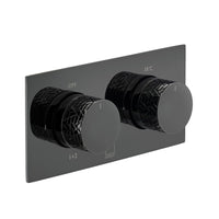 Vado Omika Noir Horizontal 2 Outlet Thermostatic Concealed