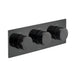 Vado Omika Noir Horizontal 3 Outlet Thermostatic Concealed