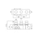 Vado Omika Noir Horizontal 3 Outlet Thermostatic Concealed
