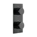 Vado Omika Noir Vertical 2 Outlet Thermostatic Concealed