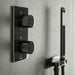 Vado Omika Noir Vertical 2 Outlet Thermostatic Concealed