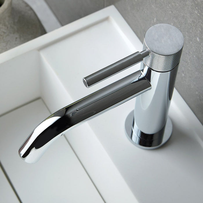 Vado Origins Knurled Accents mono basin mixer tap