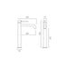 Vado Origins Slimline Deck Mounted Tall Basin Mixer Tap