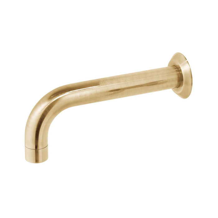 Vado Origins Wall Mounted Bath Spout - Brushed Gold - Bath