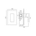Vado Phase 1 Outlet 1 Handle Concealed Manual Shower Valve