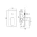 Vado Phase 2 Outlet 1 Handle Concealed Manual Shower Valve
