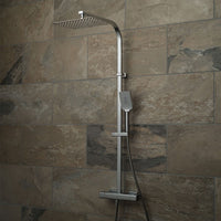 Vado Phase Adjustable Square Thermostatic Shower Column