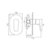 Vado Photon 1 Outlet 1 Handle Concealed Manual Shower Valve