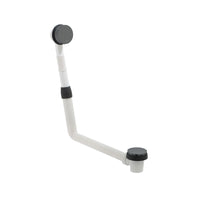 Vado Push Type Round Bath Waste And Overflow - Brushed