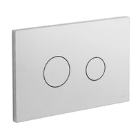 Vado Round Button Dual Flush Plate - Chrome - Flush Plates