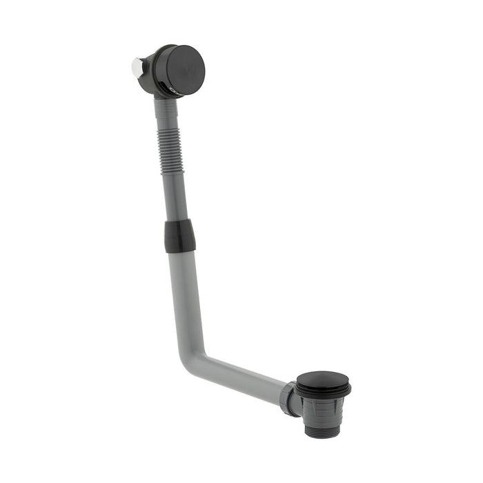 Vado Round Overflow Bath Filler With Clic-Clac Waste
