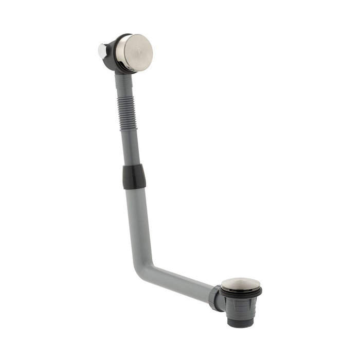 Vado Round Overflow Bath Filler With Clic-Clac Waste