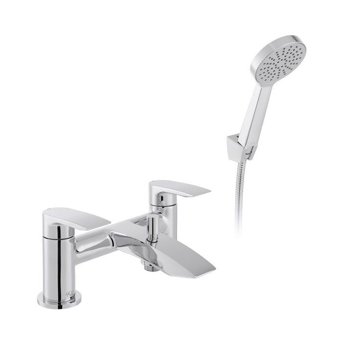 Vado Rowe Deck Mounted Bath Shower Mixer Tap With Shower