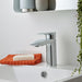 Vado Rowe Deck Mounted Mono Basin Mixer Tap With Push Waste