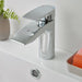 Vado Rowe Deck Mounted Mono Basin Mixer Tap With Push Waste