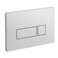 Vado Square Button Dual Flush Plate - Chrome - Flush Plates