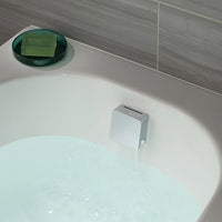 Vado Square Overflow Bath Filler Waste - Polished Chrome