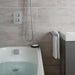 Vado Square Overflow Bath Filler Waste - Polished Chrome