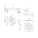 Vado Tablet Altitude 2 Outlet 2 Handle Thermostatic Shower