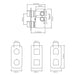 Vado Tablet Altitude Vertical 2 Outlet Thermostatic