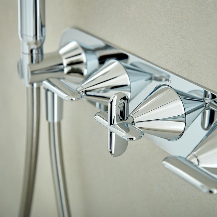 Vado Tablet Arrondi 1 Outlet 3 Handle Concealed