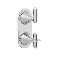 Vado Tablet Arrondi Wall Mounted 1 Outlet 2 Handle