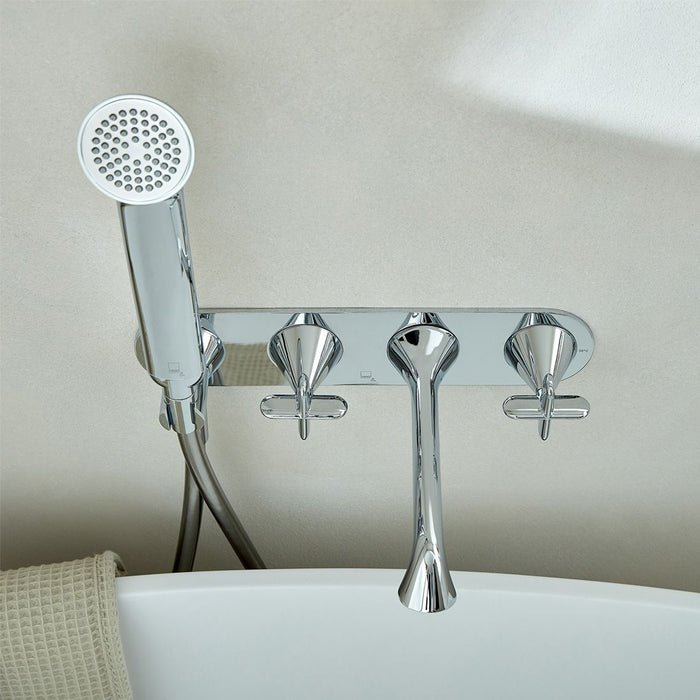 Vado Tablet Arrondi Wall Mounted Thermostatic Bath Shower