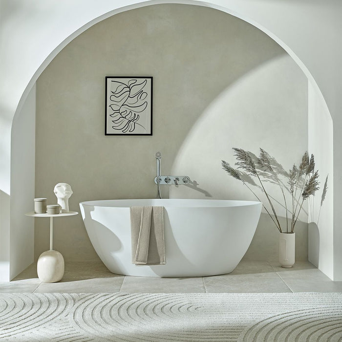 Vado Tablet Arrondi Wall Mounted Thermostatic Bath Shower