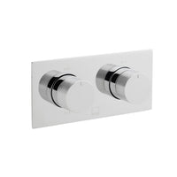 Vado Tablet Knurled Accents 2 Outlet Landscape Thermostatic