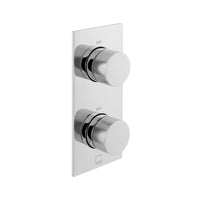 Vado Tablet Knurled Accents 2 Outlet Thermostatic Shower