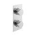 Vado Tablet Knurled Accents 2 Outlet Thermostatic Shower