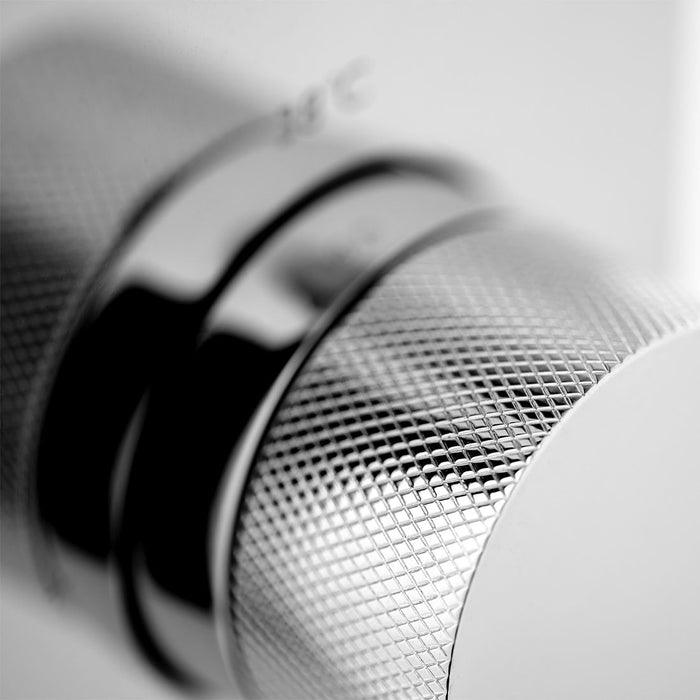 Vado Tablet Knurled Accents 2 Outlet Thermostatic Shower