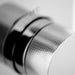 Vado Tablet Knurled Accents 2 Outlet Thermostatic Shower
