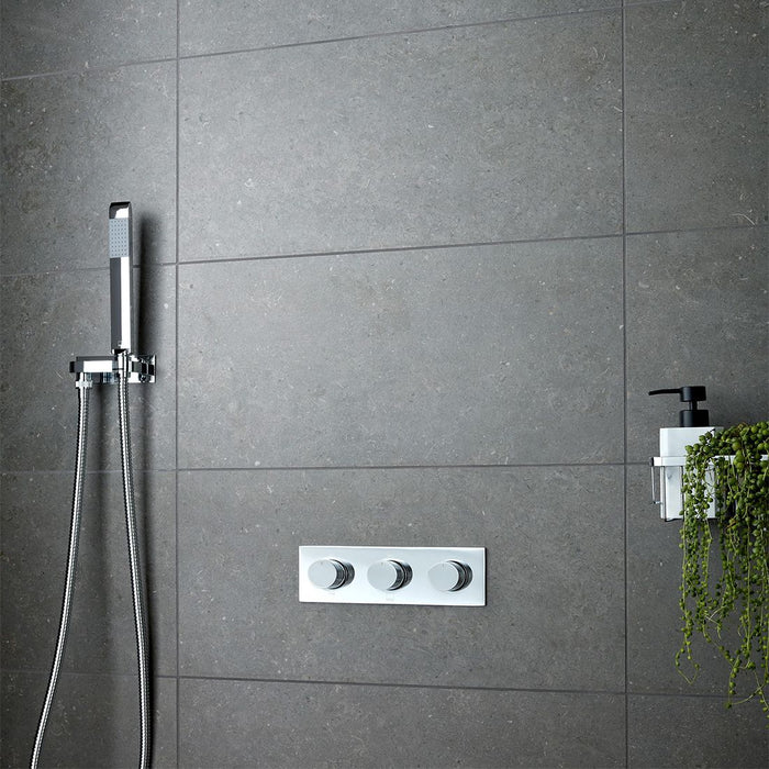 Vado Tablet Knurled Accents 3 Outlet Thermostatic Shower