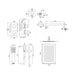 Vado Tablet Notion Two Outlet Two Handle Thermostatic