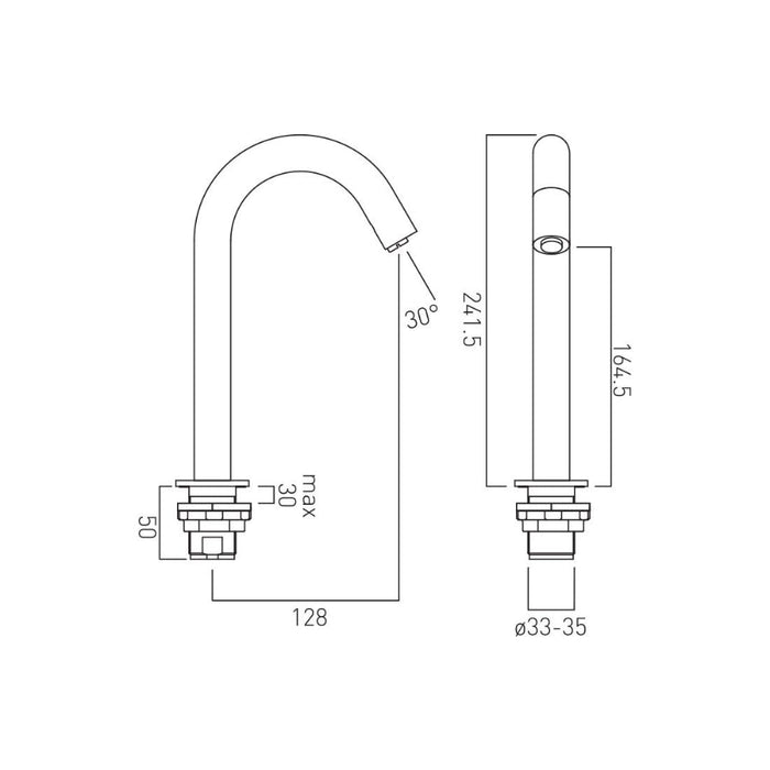 Vado I-Tech Infra-Red Basin Mixer Tap Mains or AA Battery