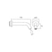 Vado I-Tech Wall Mounted Infra-Red Basin Spout With Round