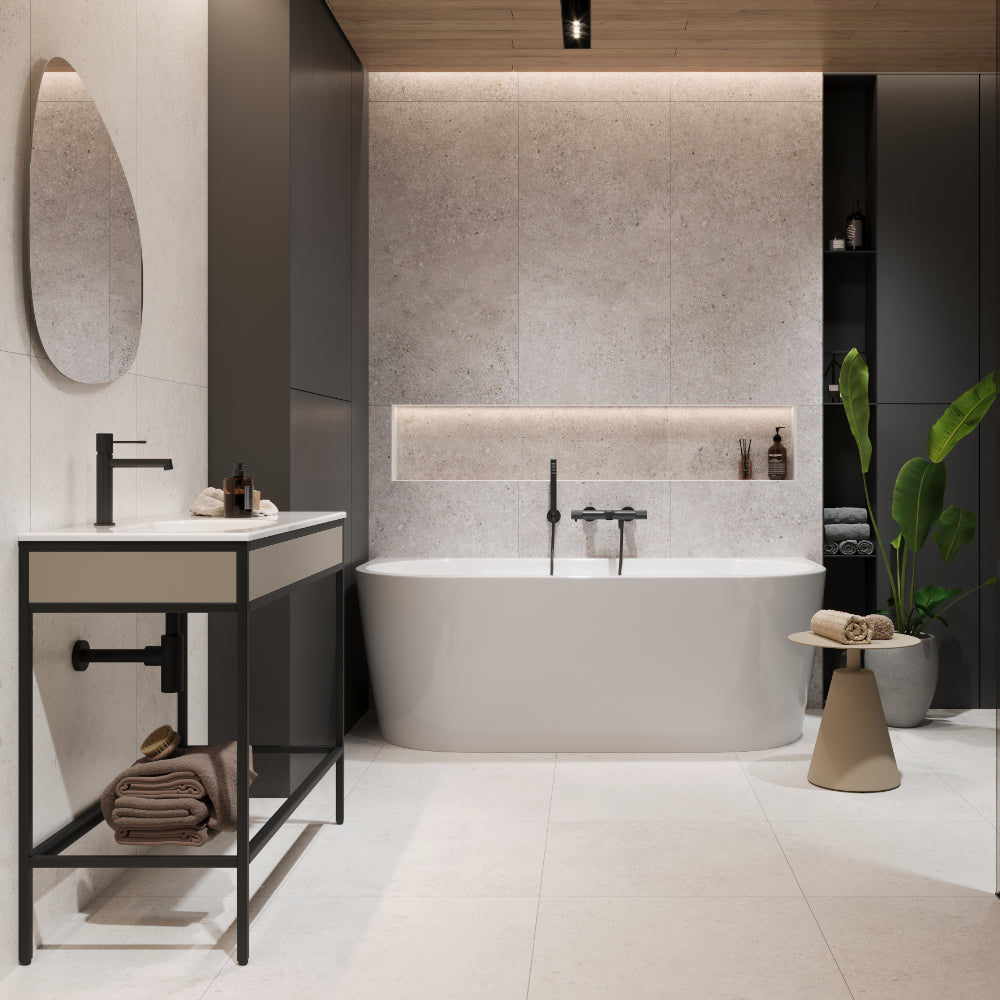 Stone Effect Bathroom Tiles