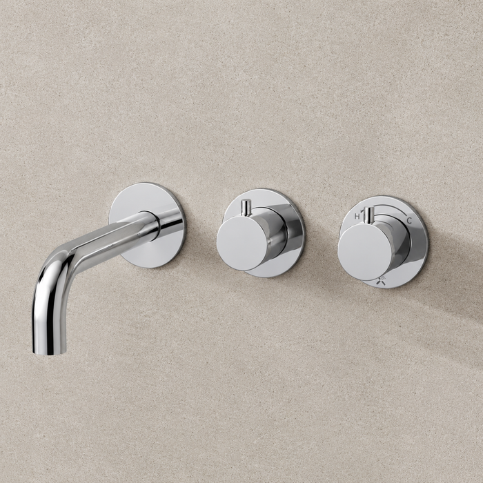 Crosswater MPRO Module 3 Outlet 2 Handle Shower Valve With Trim set And Handset