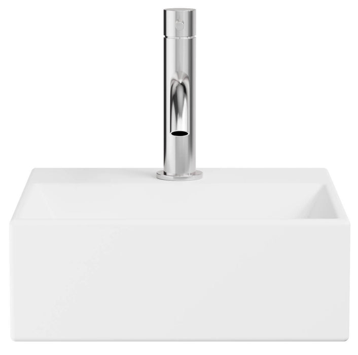 Crosswater Beck Cloakroom Wall Hung Basin With Waste - 1 Tap Hole